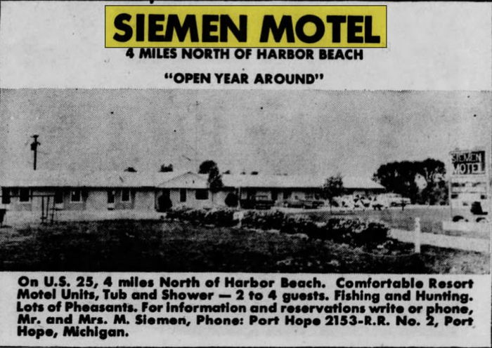 Windmill Motel (Siemen Motel) - Jun 1963 Ad (newer photo)